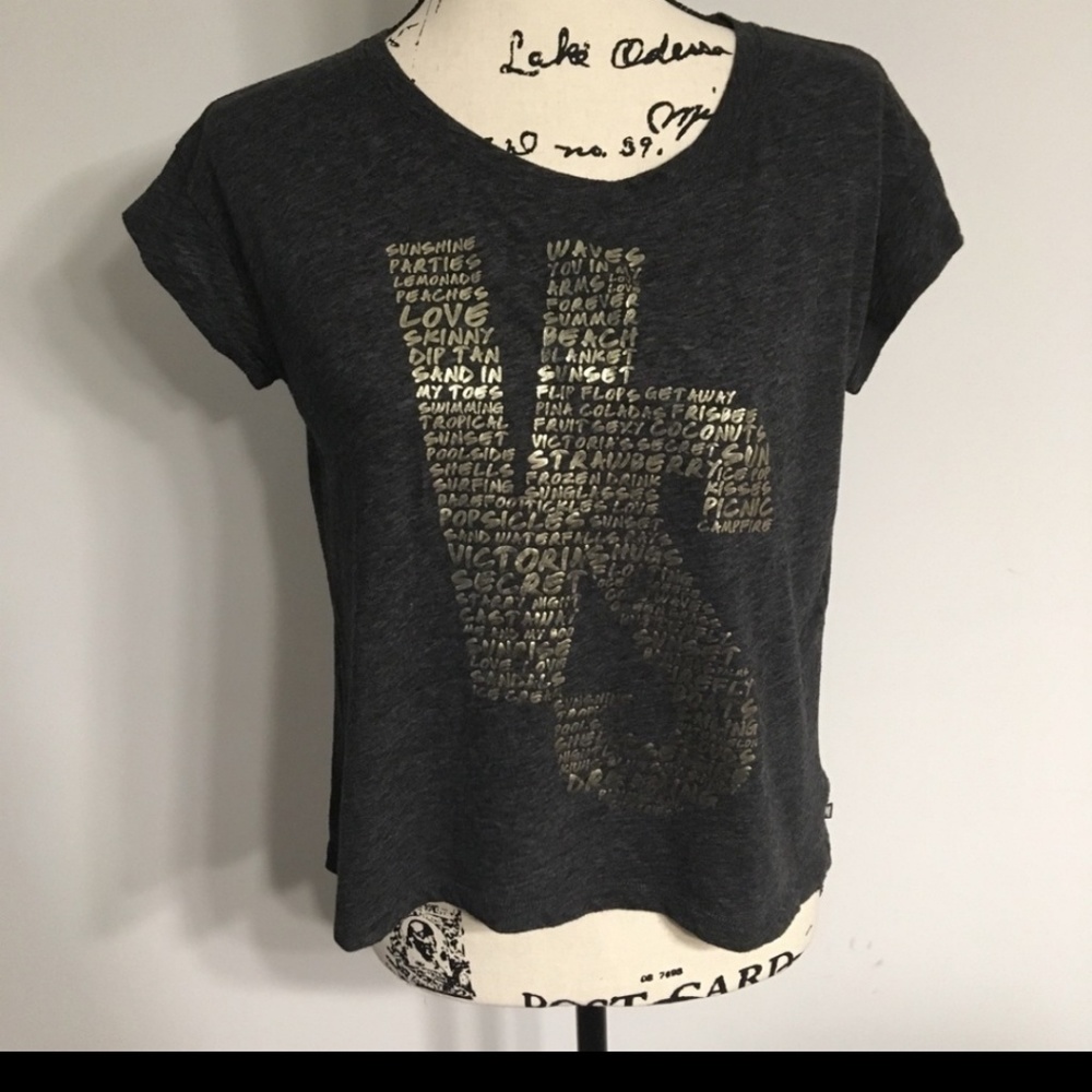 Victoria's Secret graphic VS logo t-shirt …